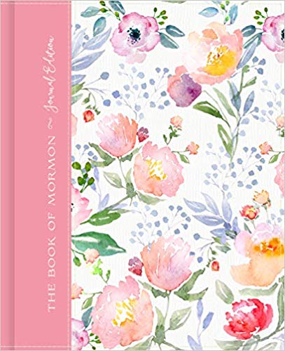 The Book of Mormon Journal Pink Floral, hardcover (No Index)